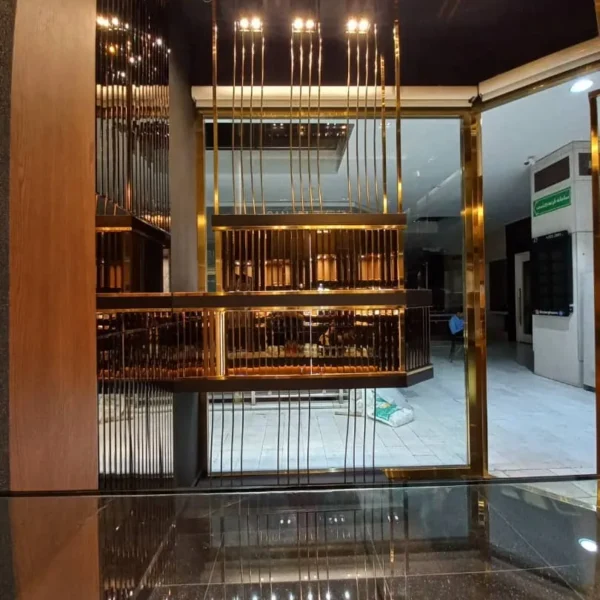 اجرای دکور گالری طلا ۱۲ متری